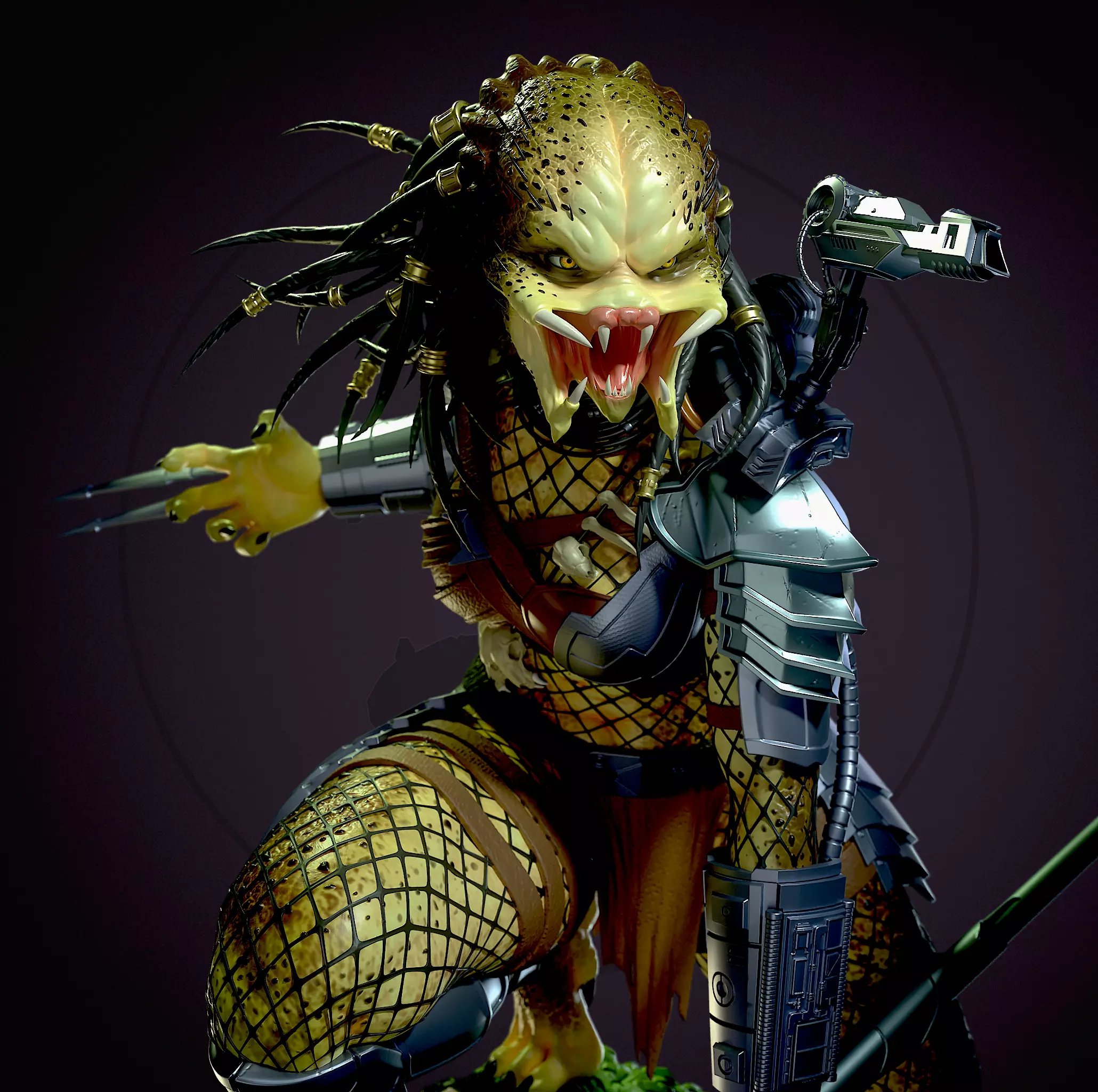Predator female  3D print model_0