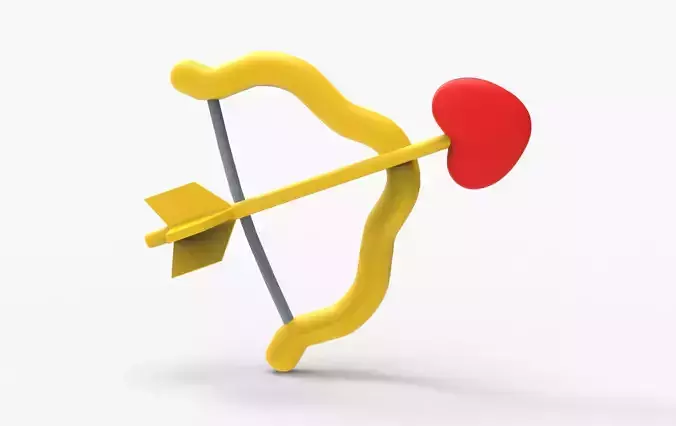 valentines day icon 3D model