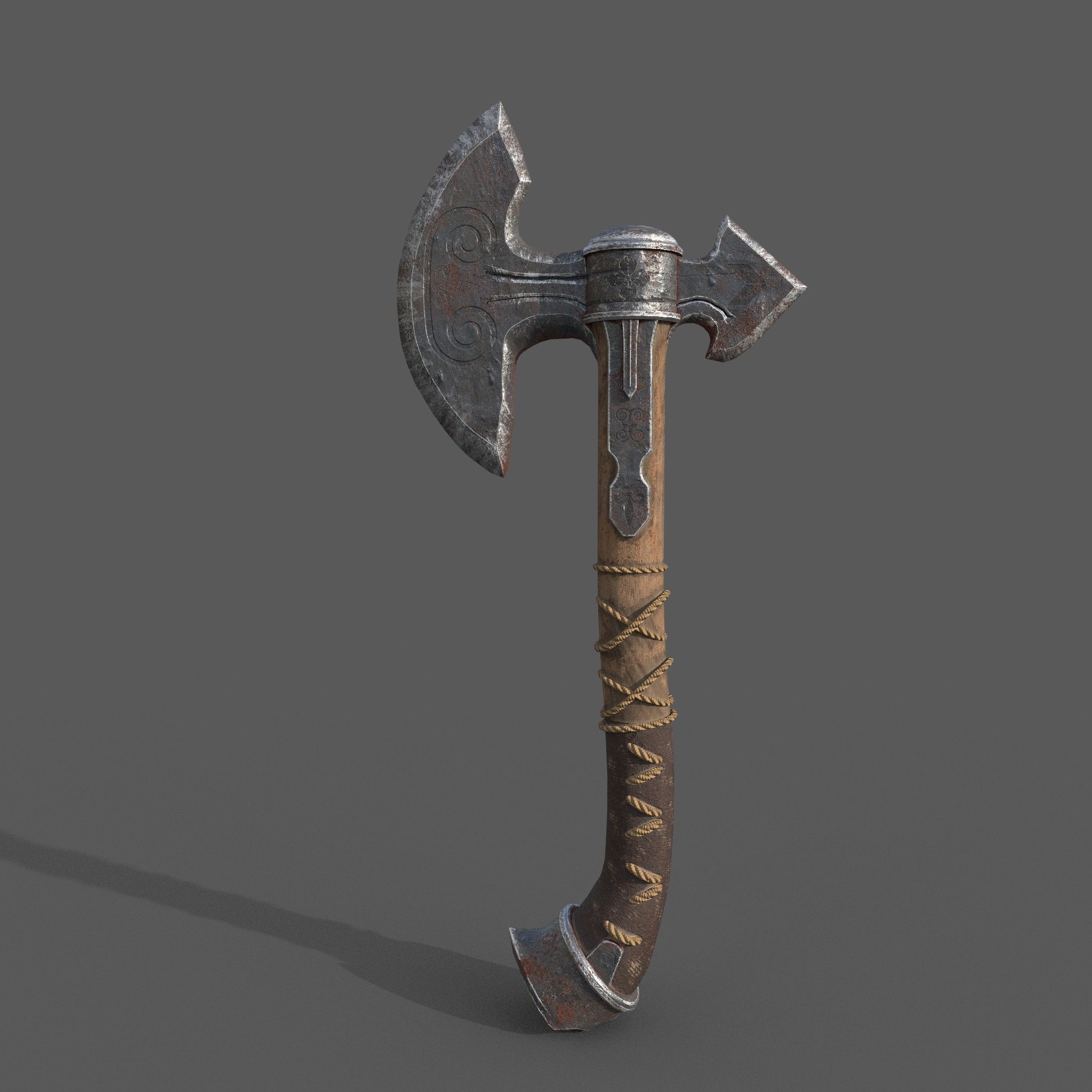 3d axe 3D model_7