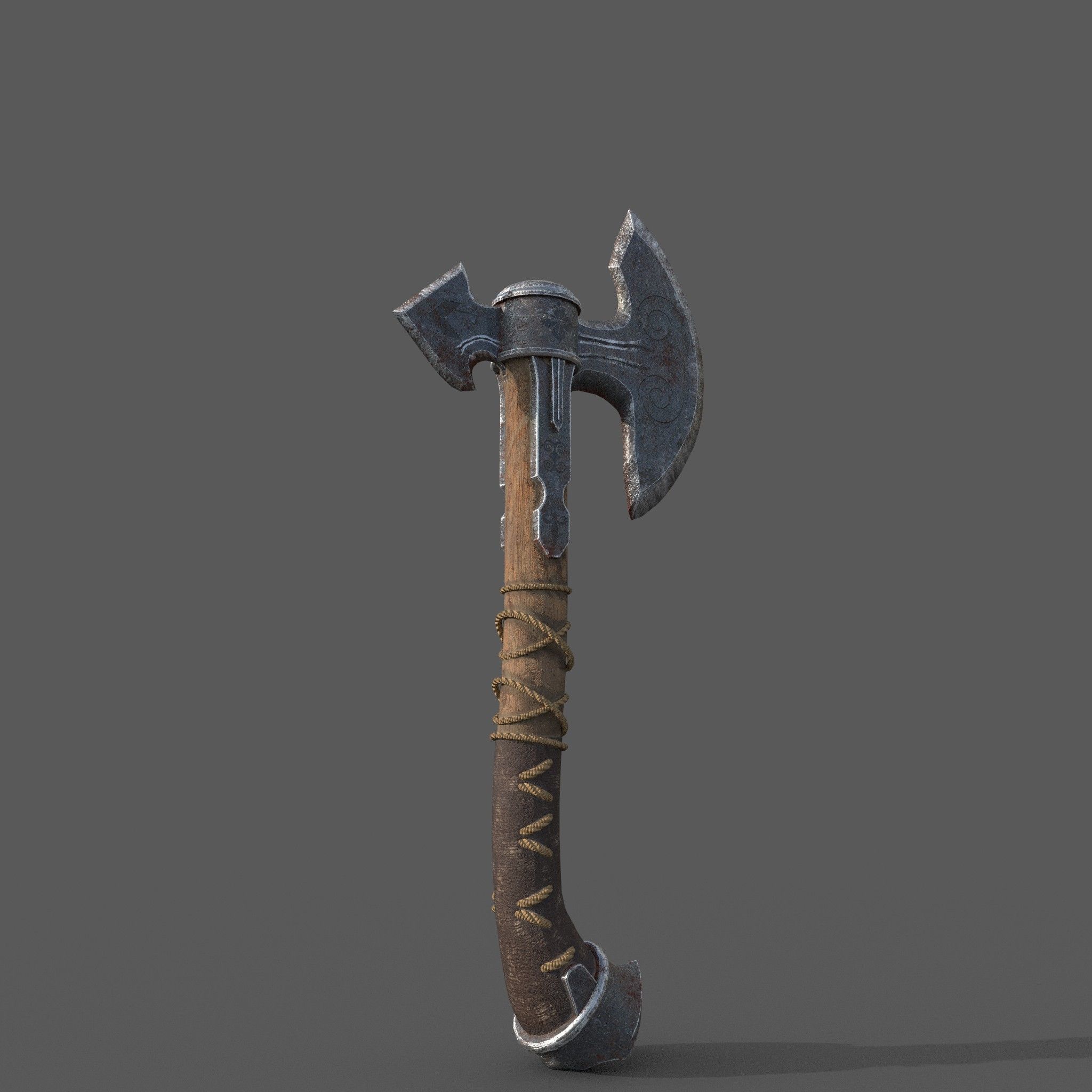3d axe 3D model_4