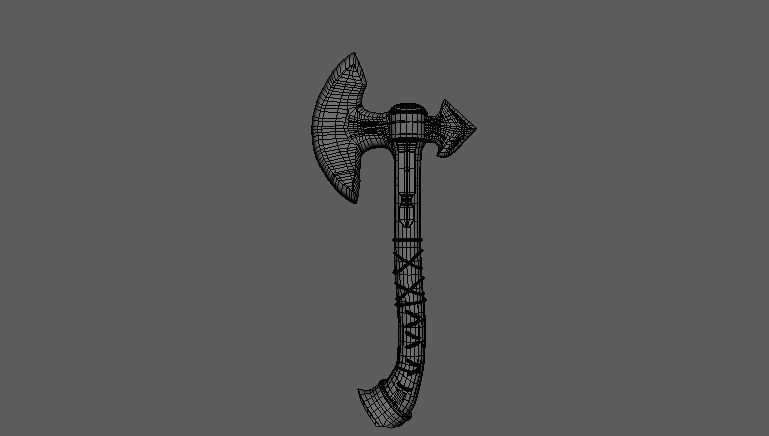 3d axe 3D model_8