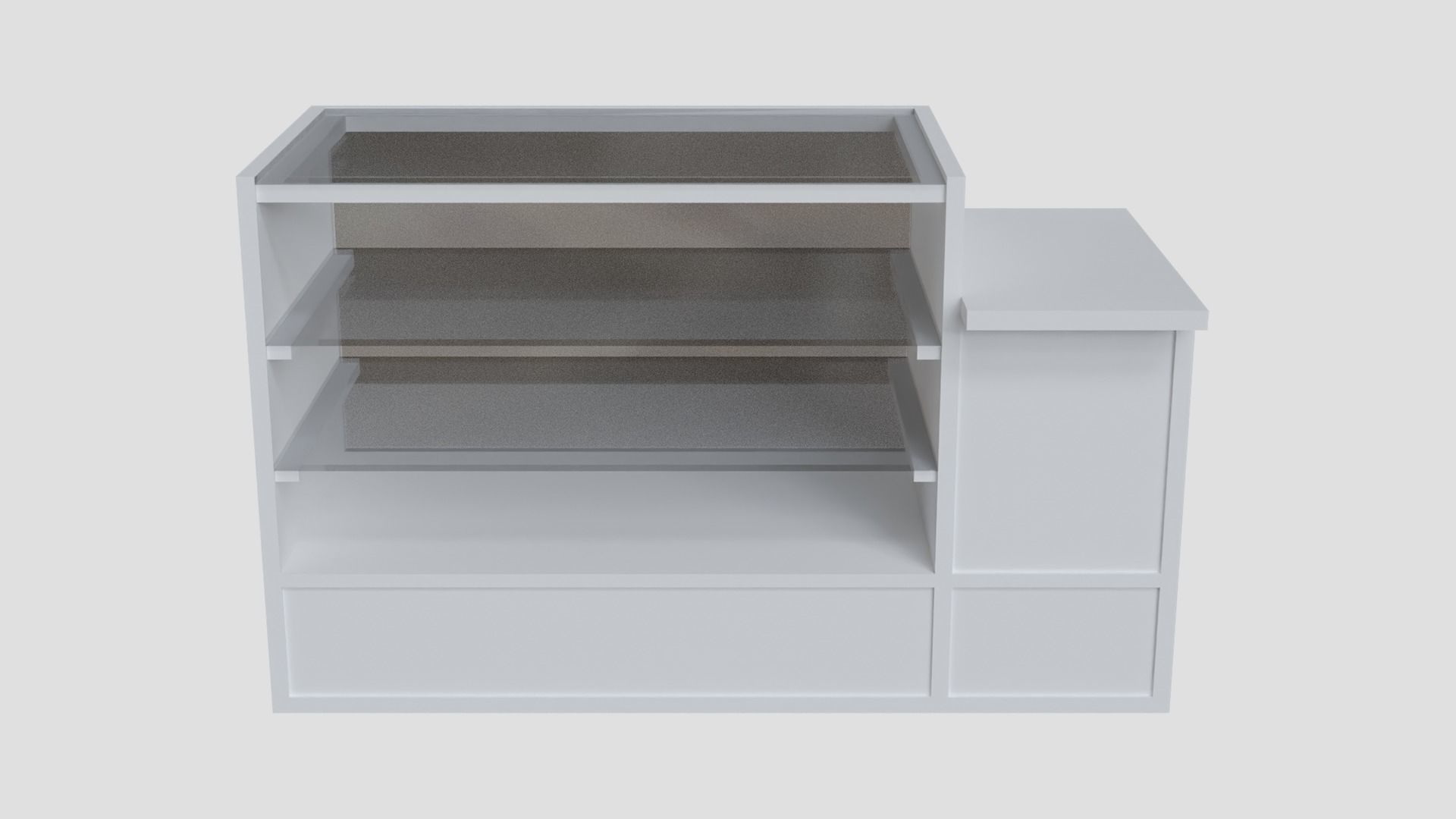 Cashier Table 3D model_1