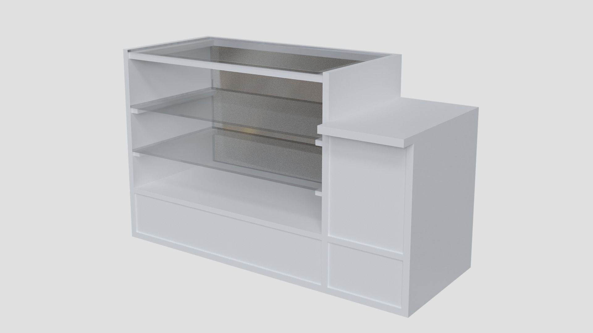 Cashier Table 3D model_3