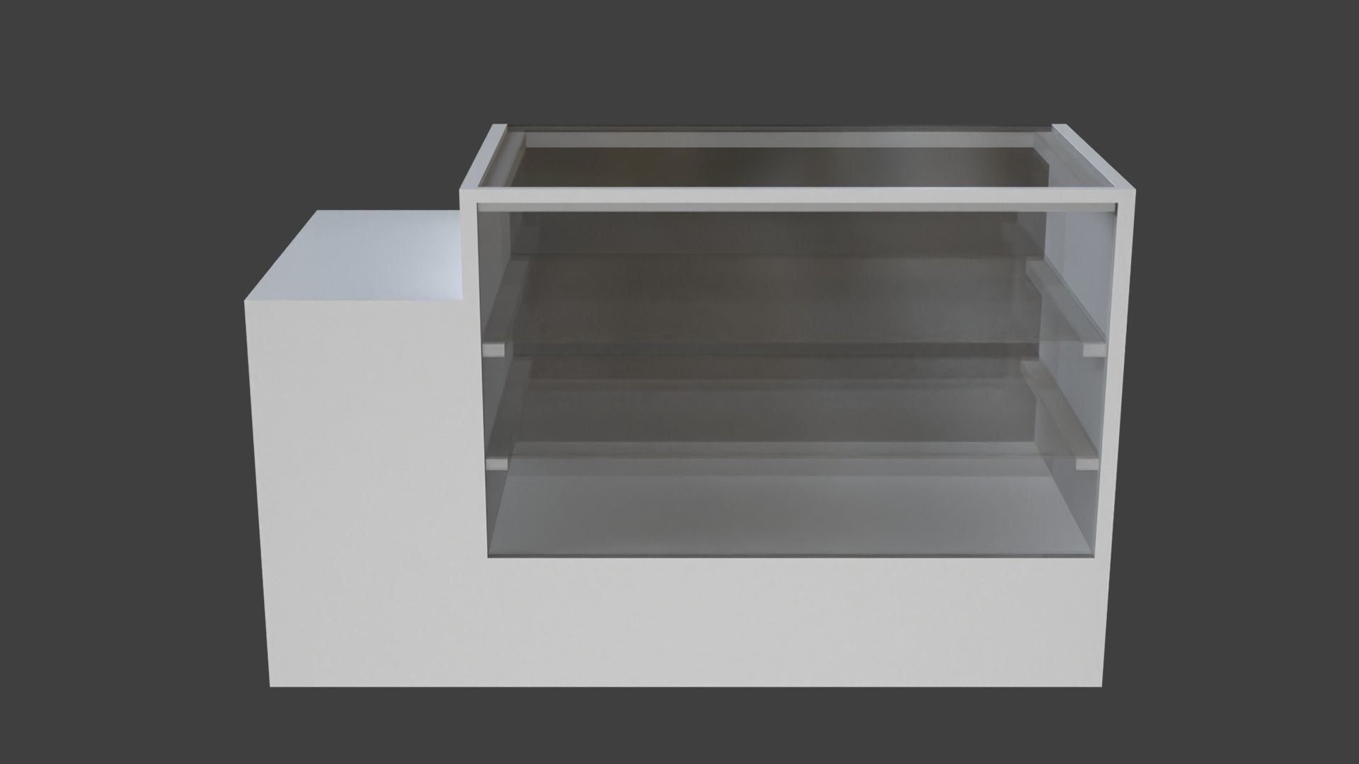Cashier Table 3D model_5