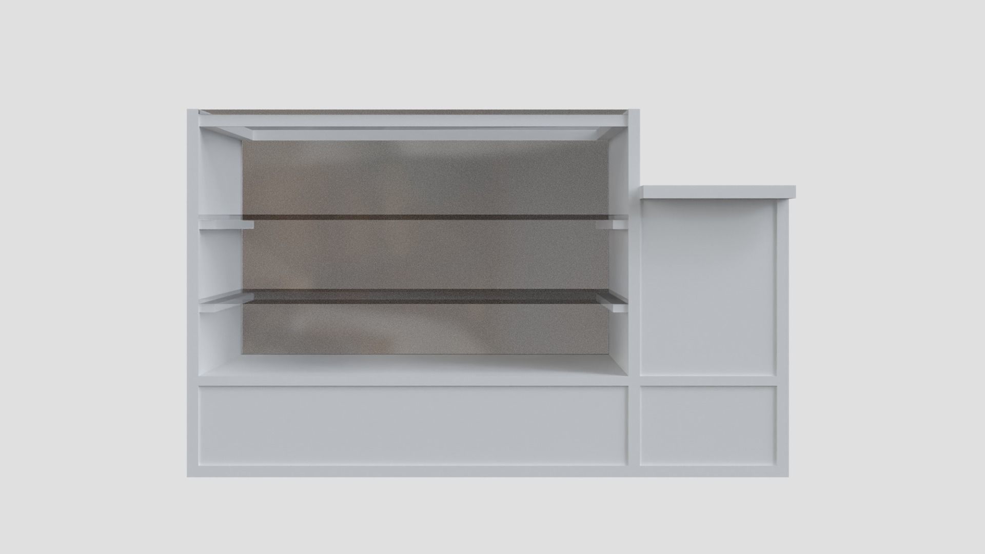 Cashier Table 3D model_2