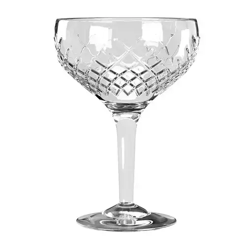 Barwell Cut Crystal Champagne Coupe
