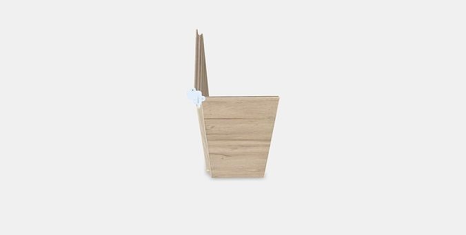 VOXTORP 2-p door f corner base cabinet set 3 Low-poly 3D model