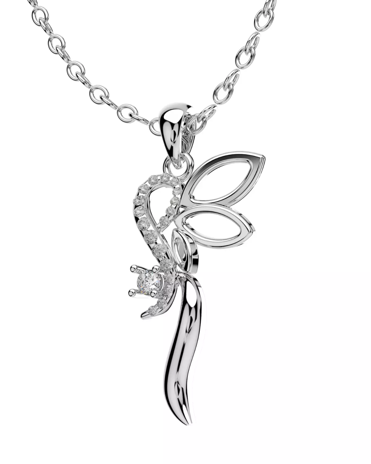 Light Jewelry  Diamond Pendent 3D ShowCase- X008-V1 3D print model_2