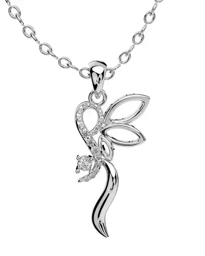 Light Jewelry  Diamond Pendent 3D ShowCase- X008-V1