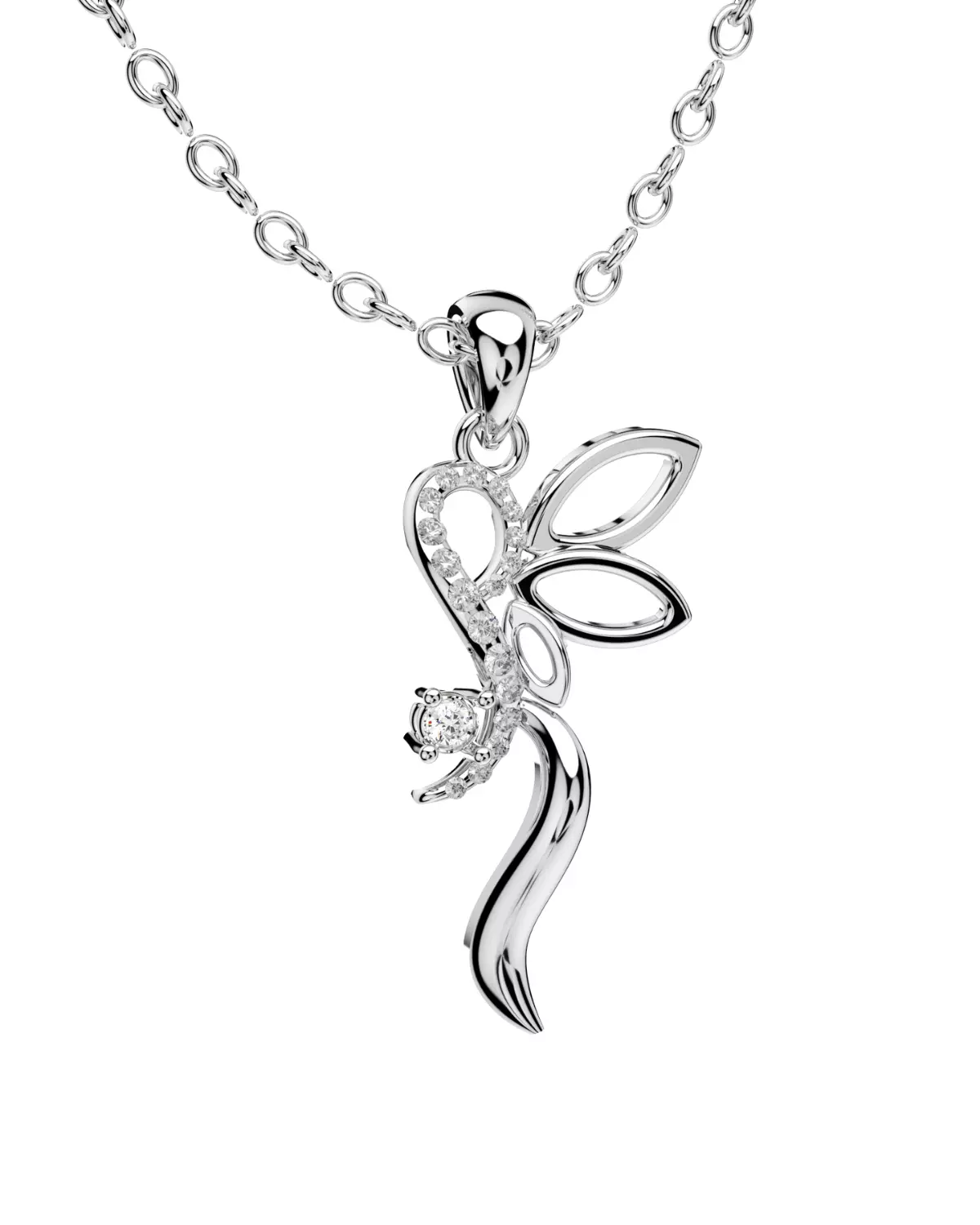 Light Jewelry  Diamond Pendent 3D ShowCase- X008-V1 3D print model_3