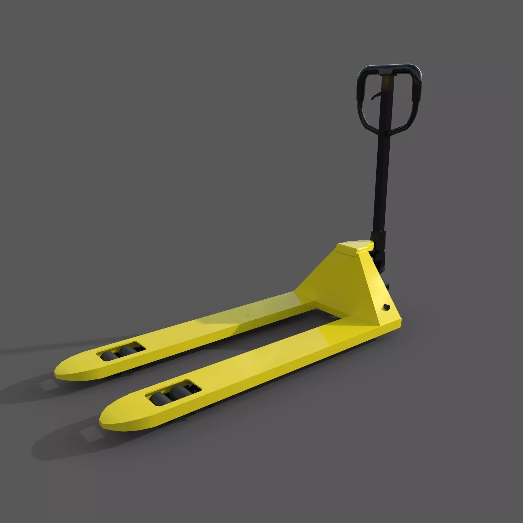 Pallet Truck Low-poly 3D model_0