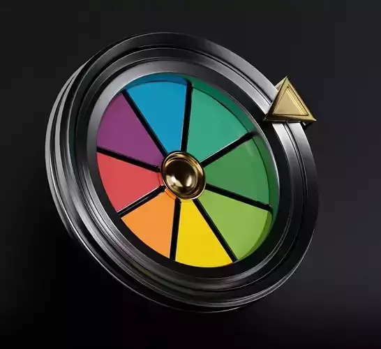 lucky wheel Free low-poly 3D model