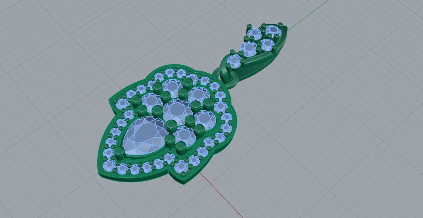 Nice pendant 3D print model_3