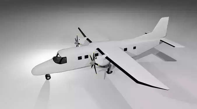FREE dornier do 228-200 low poly  Free low-poly 3D model FREE dornier do 228-200 low poly  Free low-poly 3D model