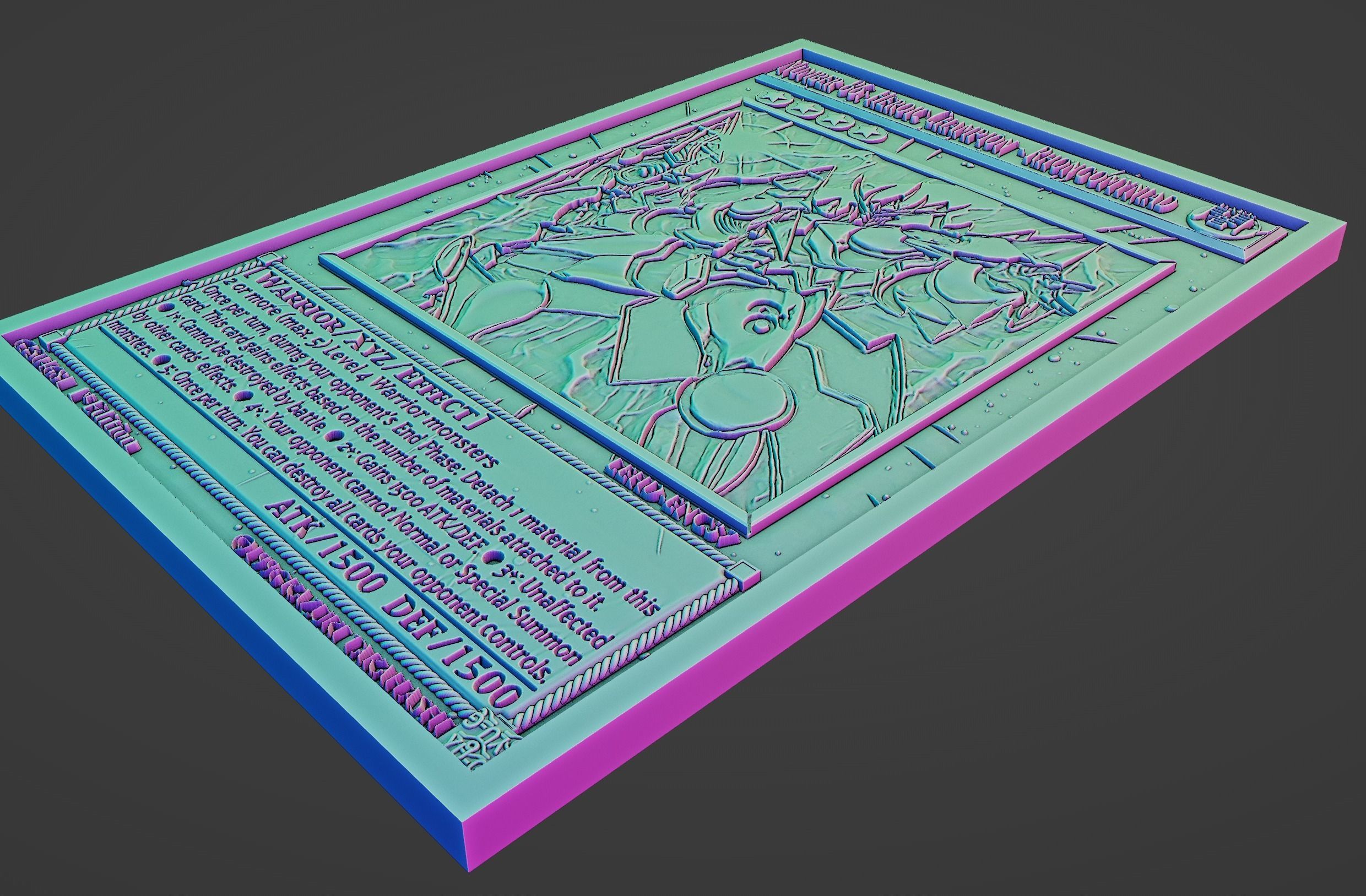 NUMBER 86 HEROIC CHAMPION - RHONGOMYNIAD - YU-GI-OH free 3D model 3D ...