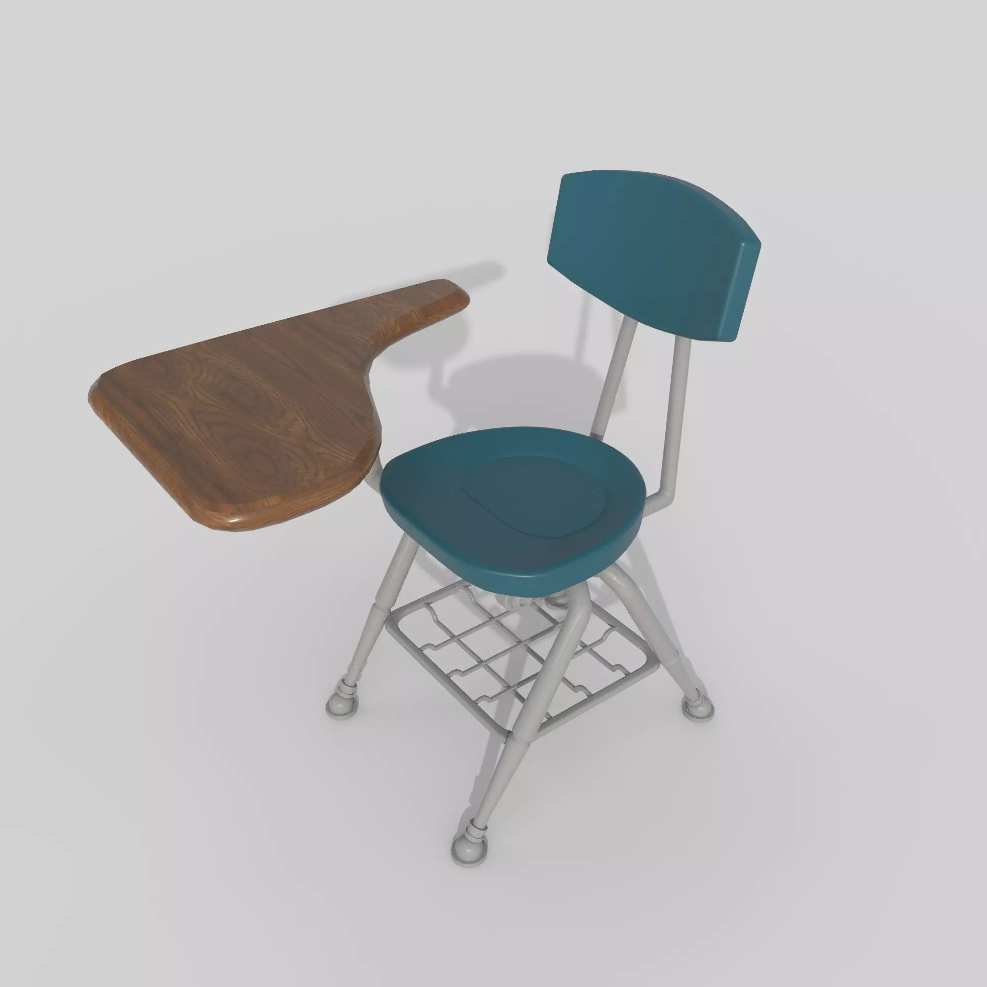 School Desk Low-poly 3D model
