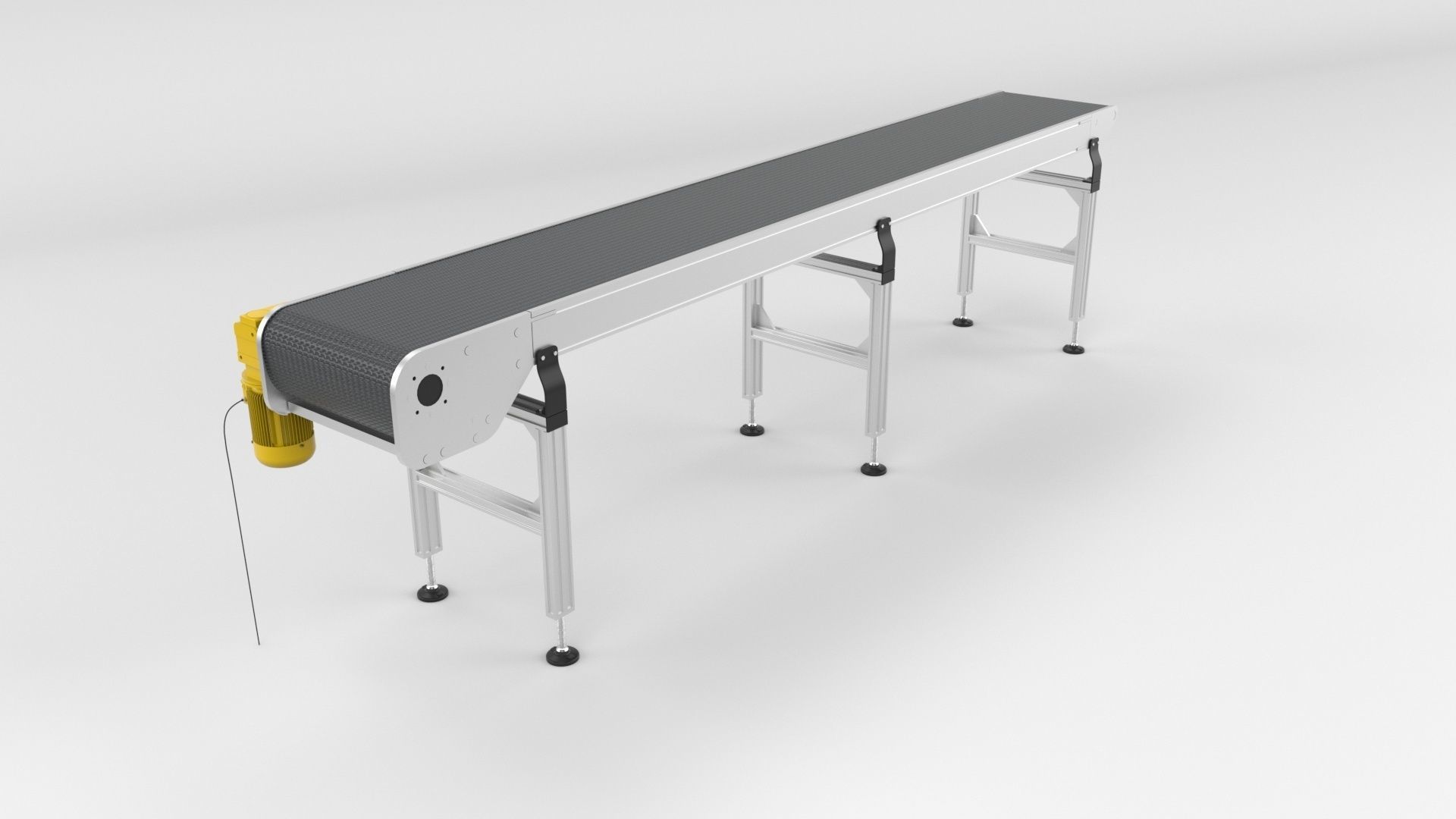Conveyor Belt for Factory Fixed Dimention 3D model_2