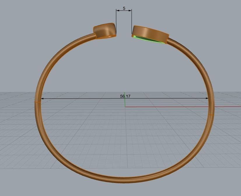 Bracelet Chopard 3D print model_2