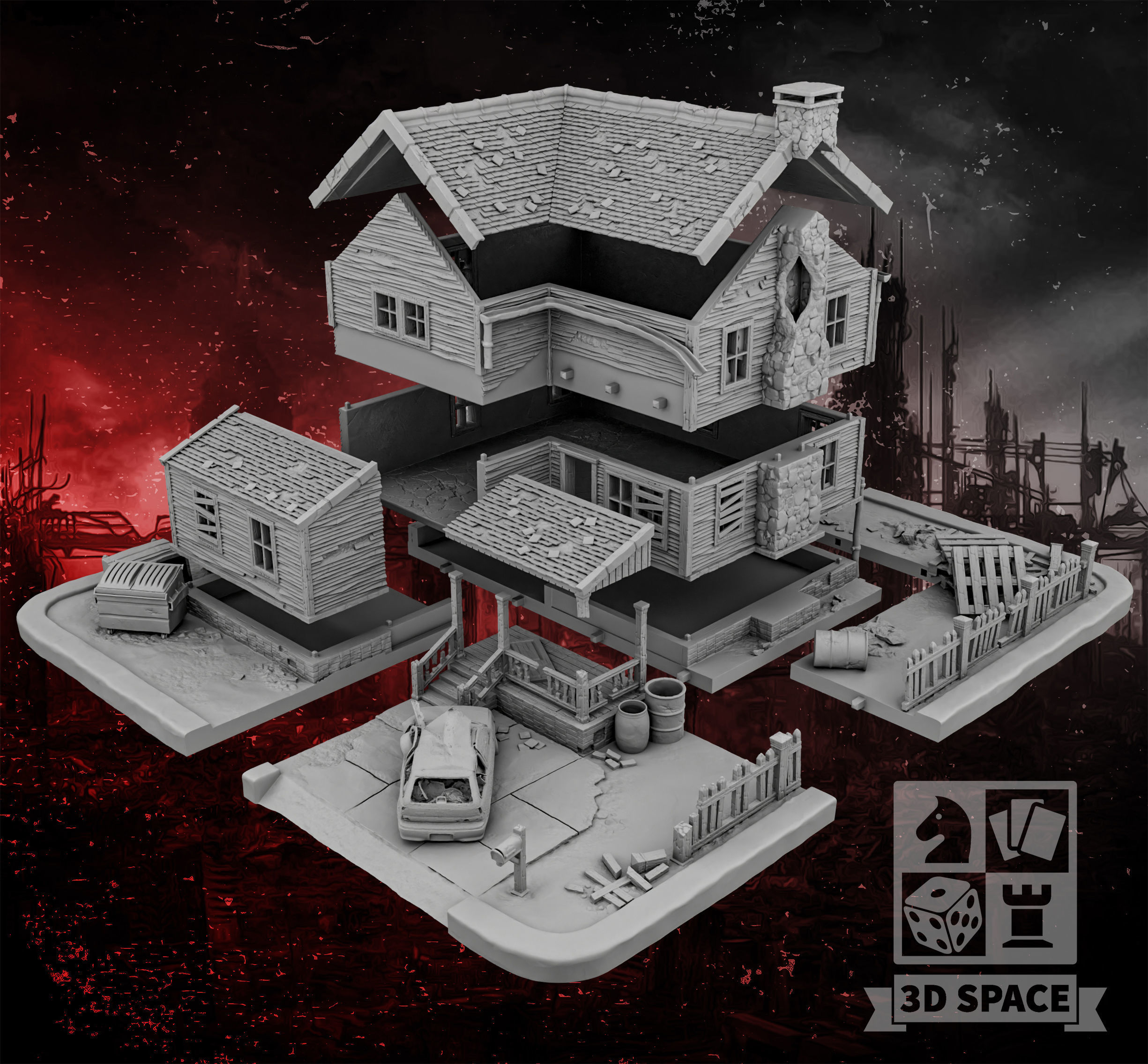 Cottage 3D print model_3