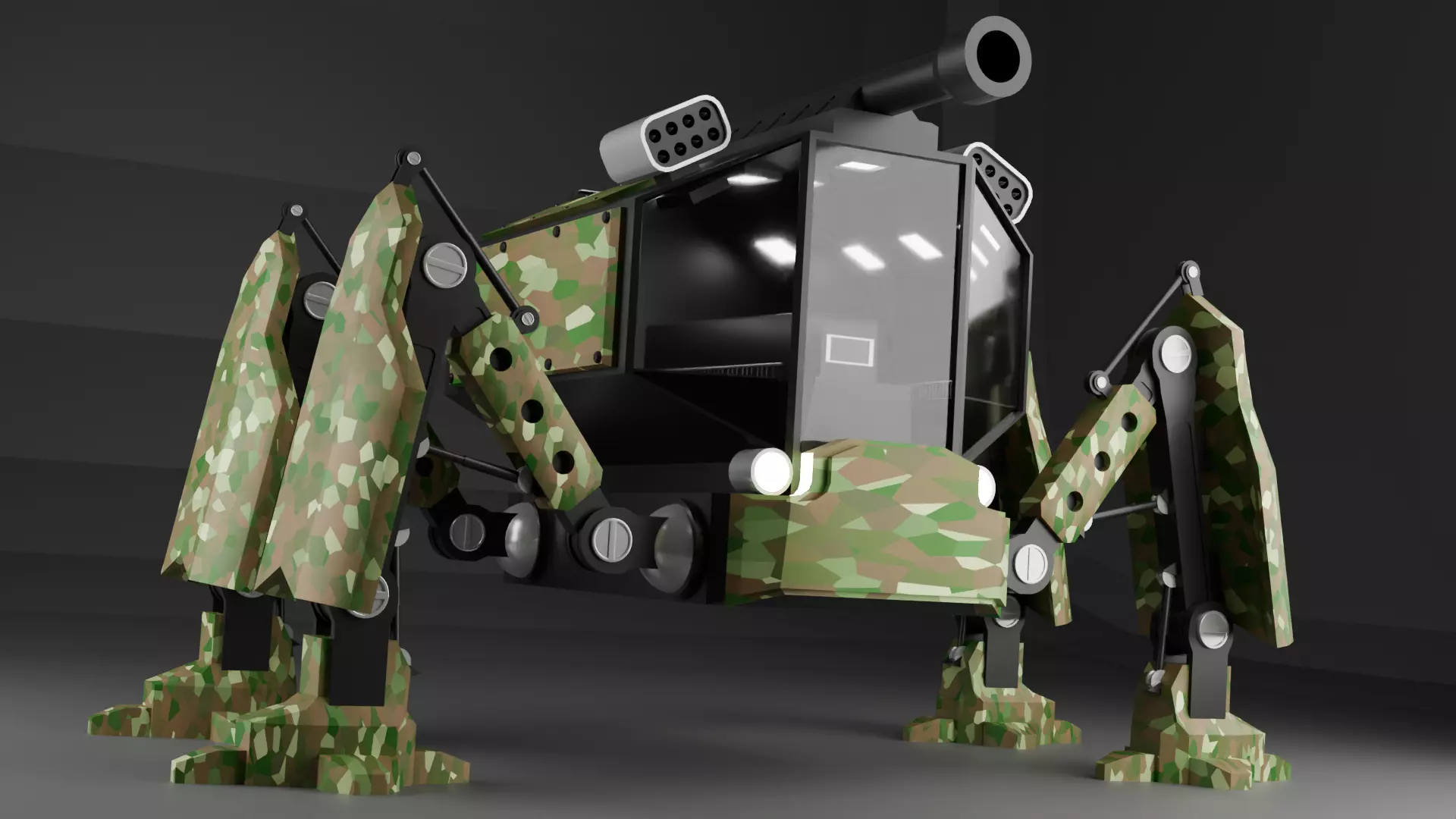 4 Leg Mech Free 3D model