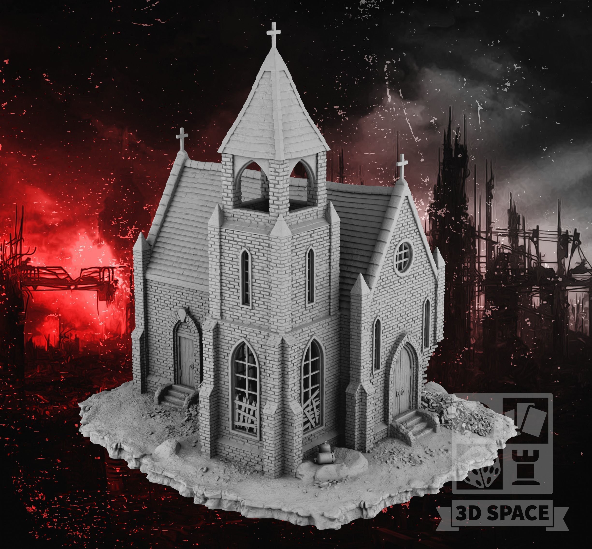 Church 3D print model_1