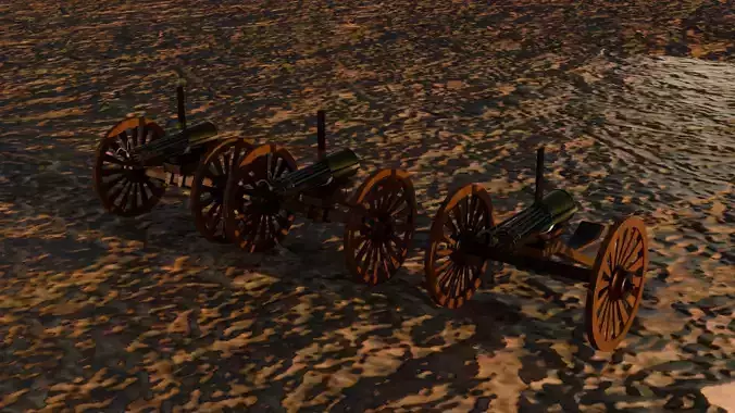 3D models of Gatlinggun 