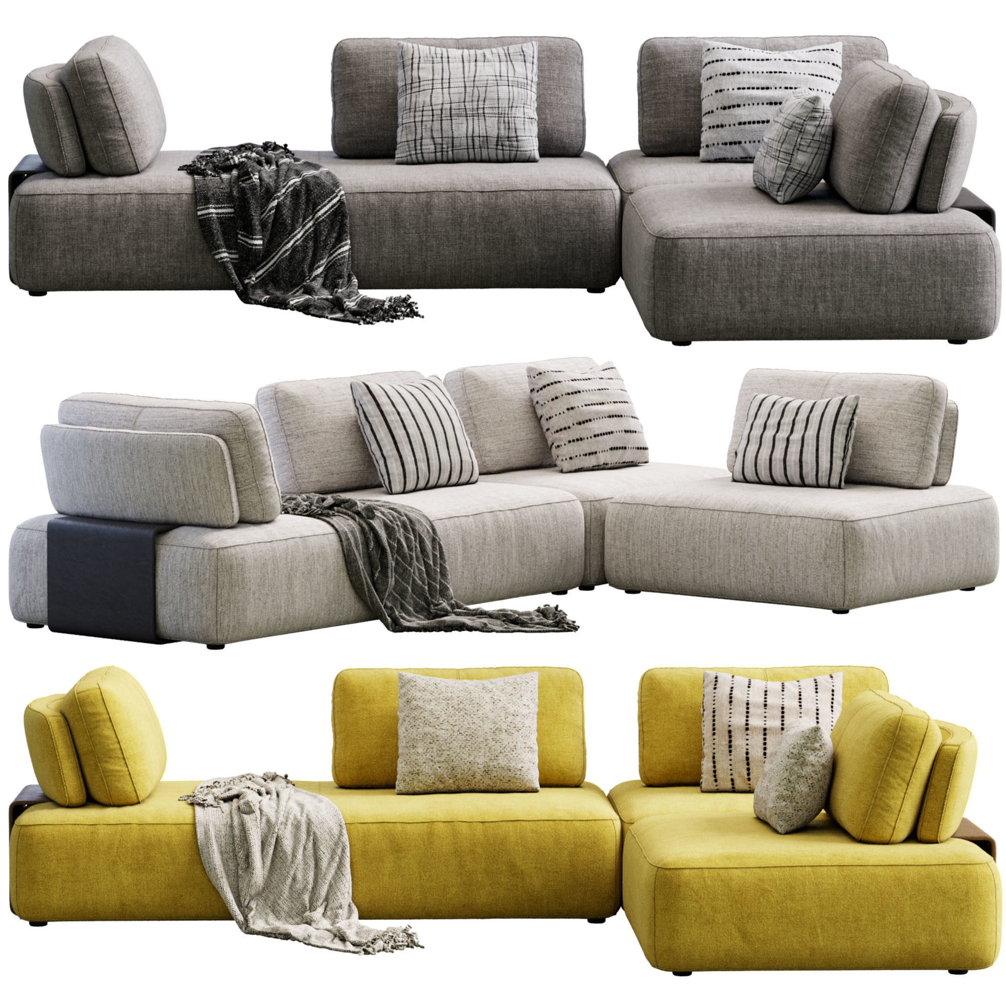 Sofa Puff By In Mood 3D model_13