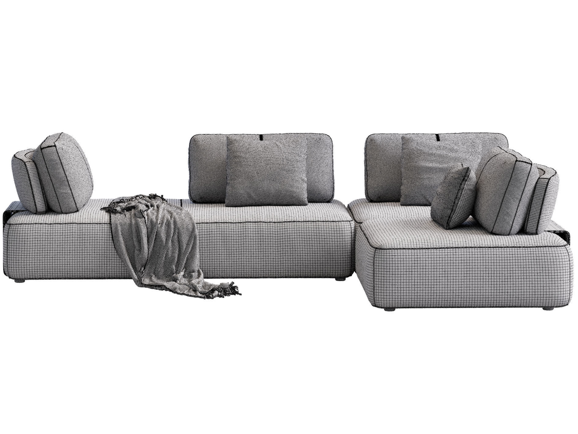 Sofa Puff By In Mood 3D model_14