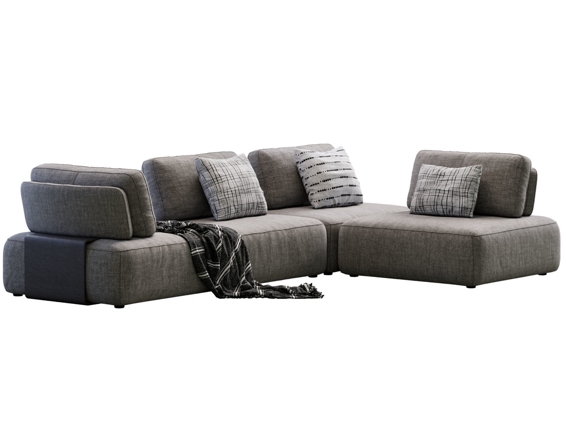 Sofa Puff By In Mood 3D model_3