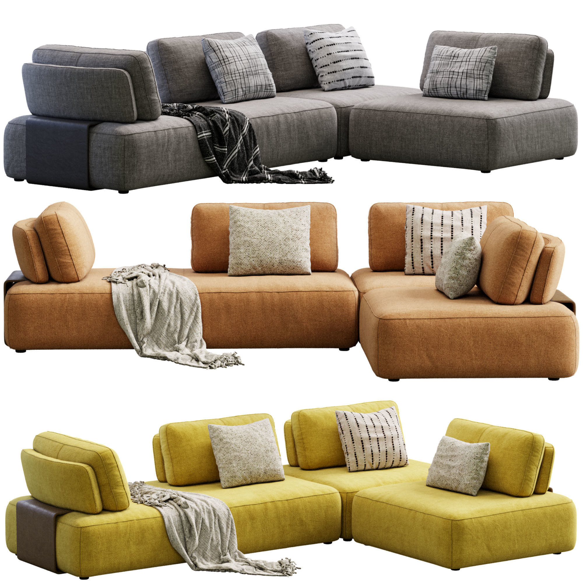 Sofa Puff By In Mood 3D model_11