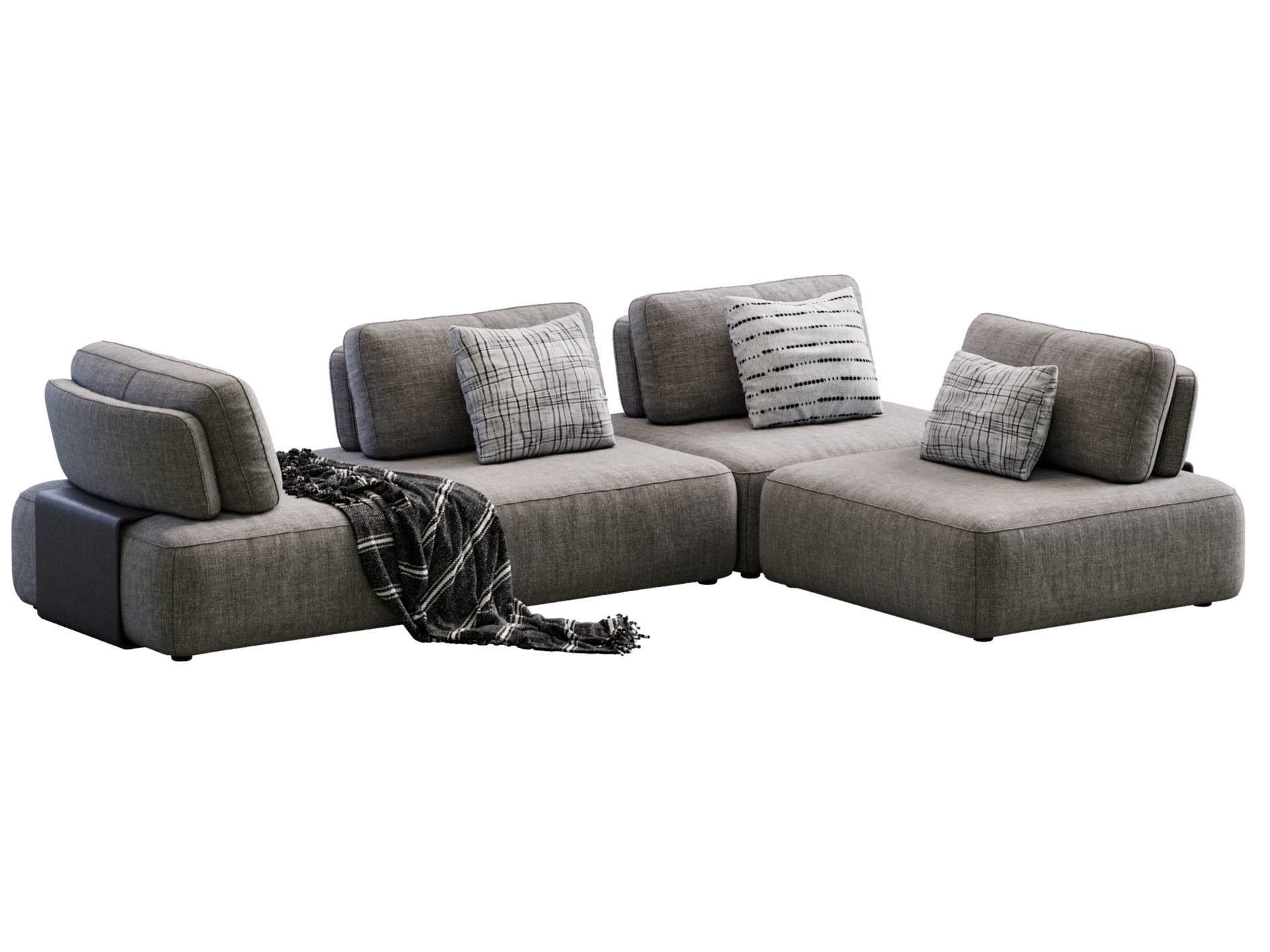 Sofa Puff By In Mood 3D model_2