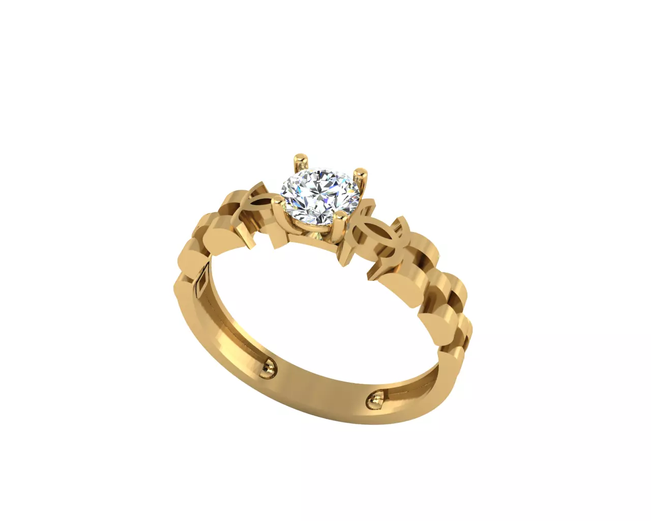 rolex solitaire 3D print model_0