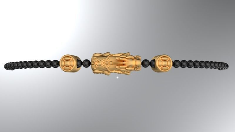 bracelet dragon 3D print model_3