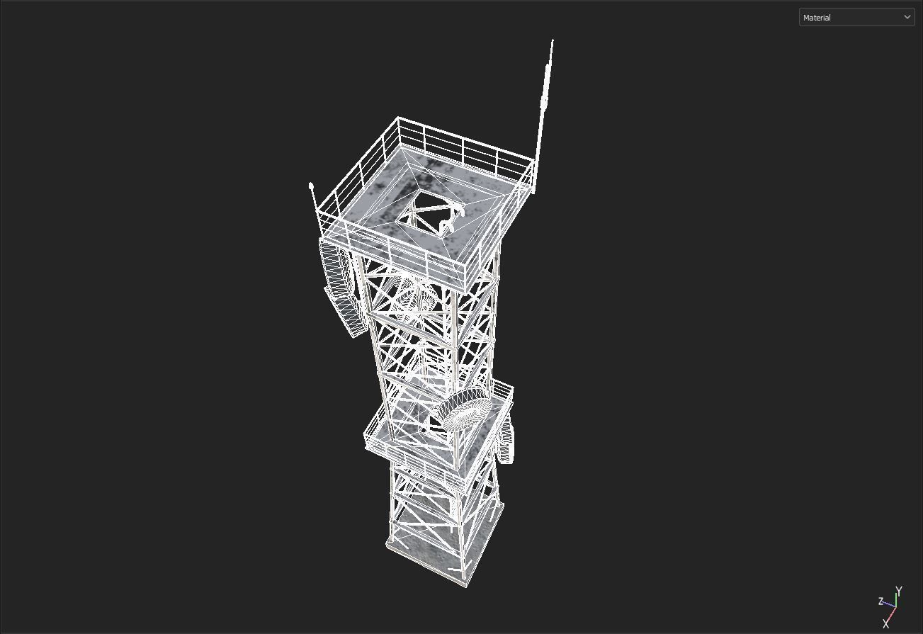base station Low-poly 3D model_5
