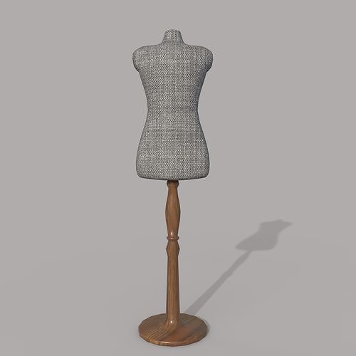 Torso Stand Low-poly 3D model