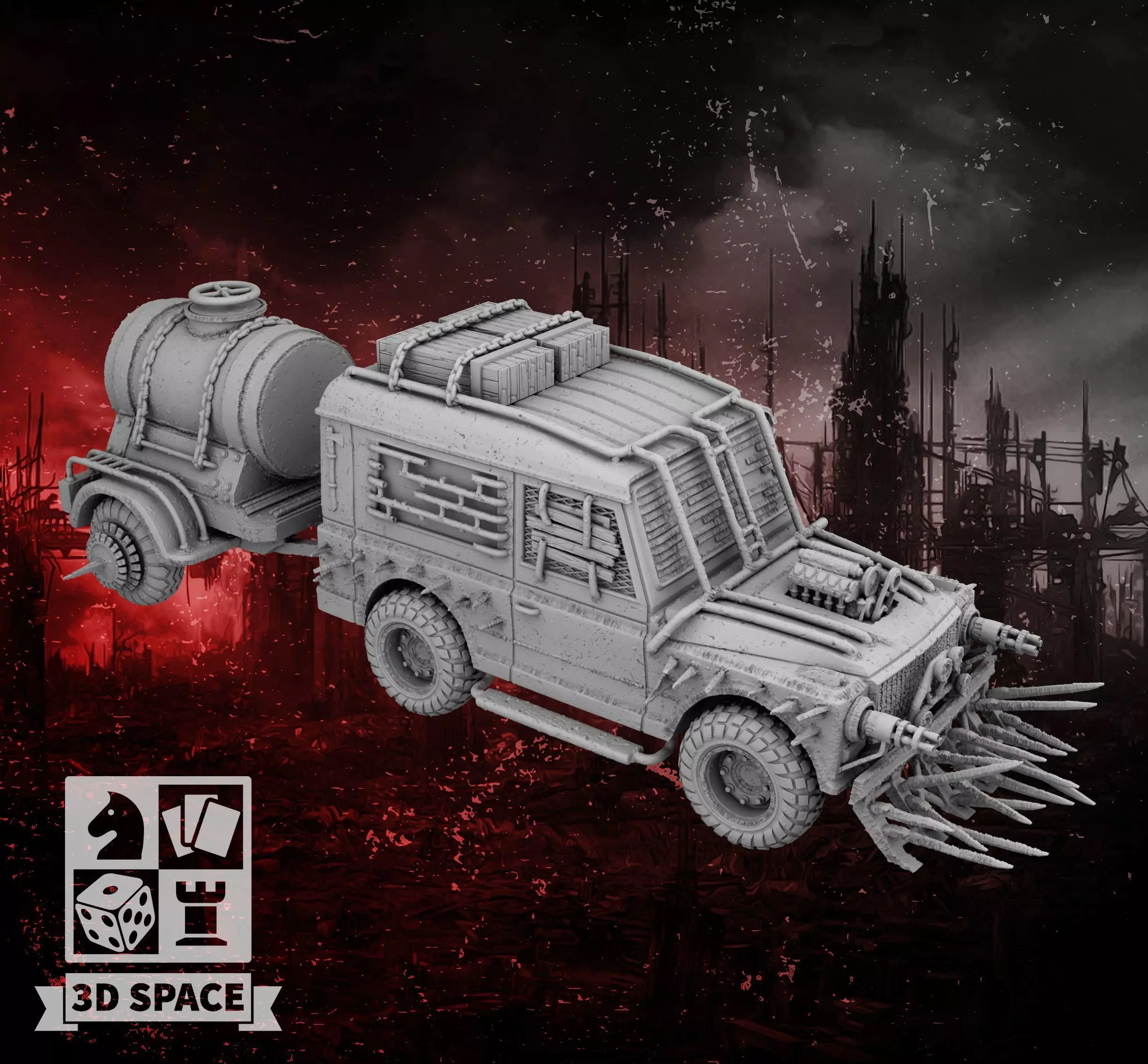 Mad car 4 3D print model