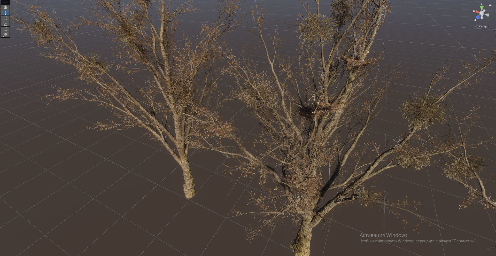 Horror Trees  Low-poly 3D model_9