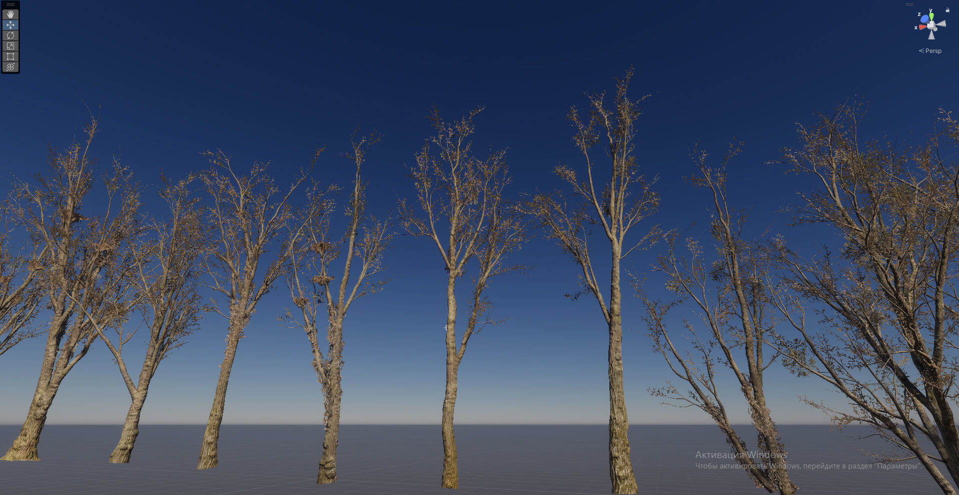 Horror Trees  Low-poly 3D model_16