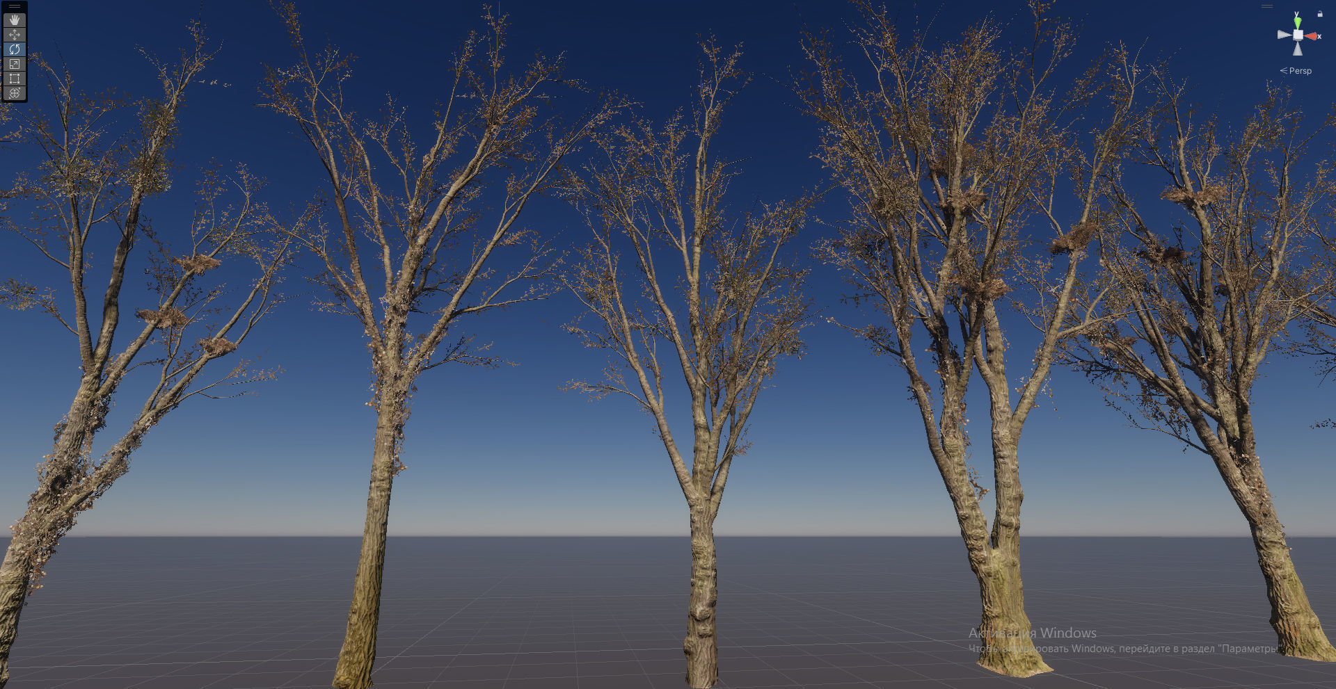 Horror Trees  Low-poly 3D model_14