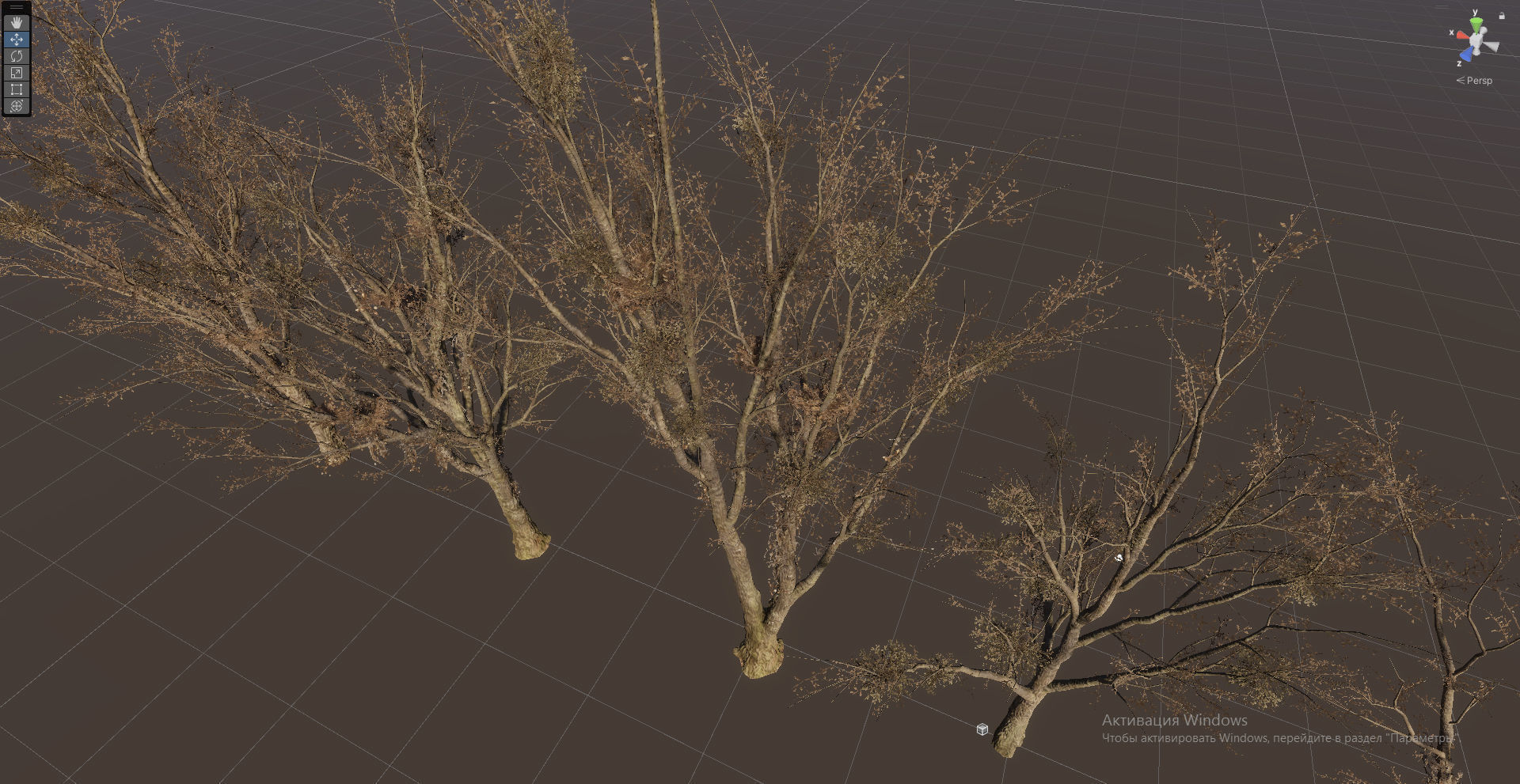 Horror Trees  Low-poly 3D model_15