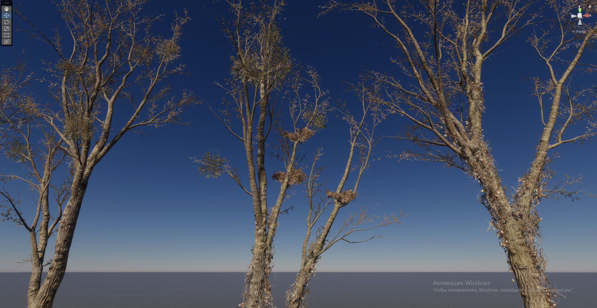 Horror Trees  Low-poly 3D model_22