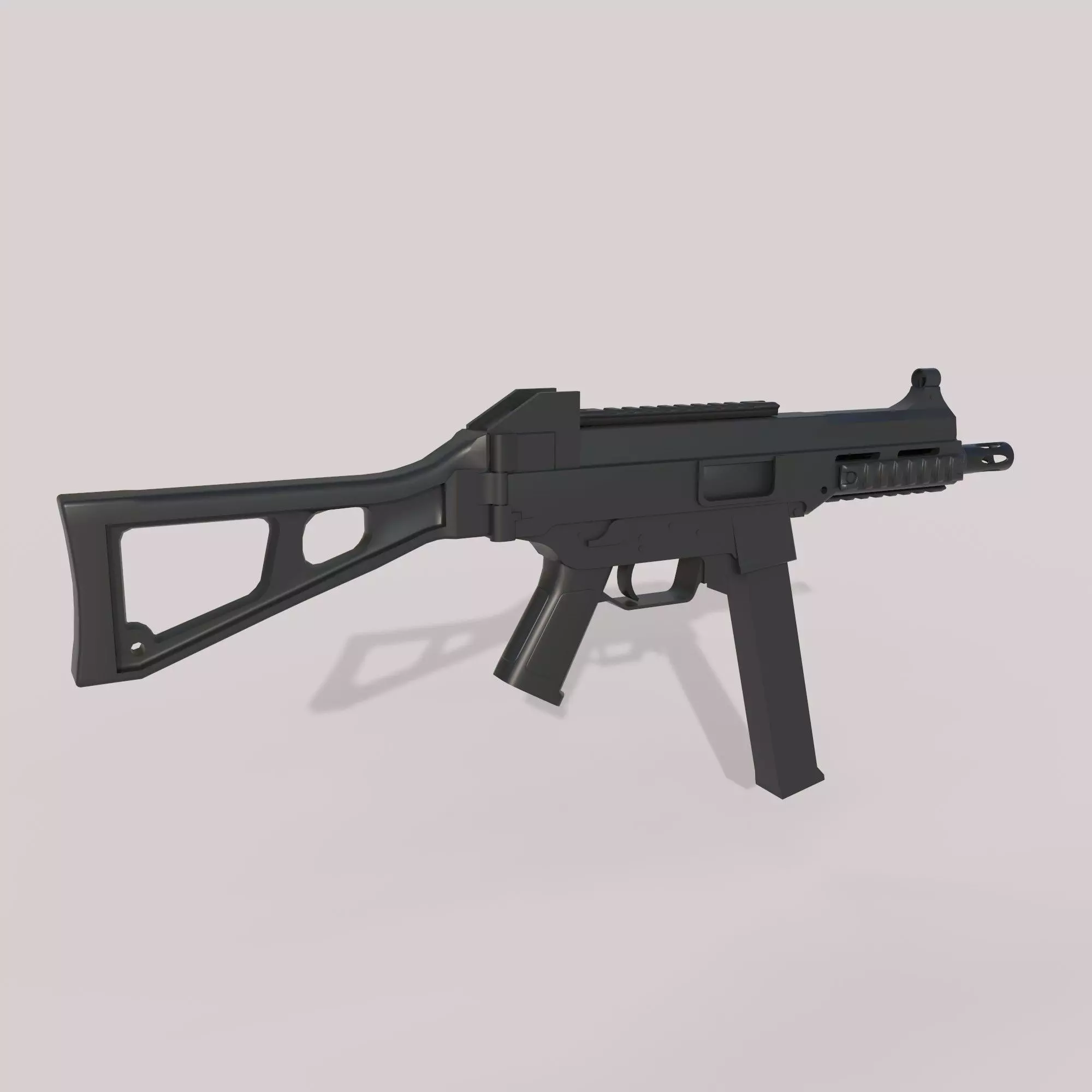 UMP-45 Low-poly 3D model