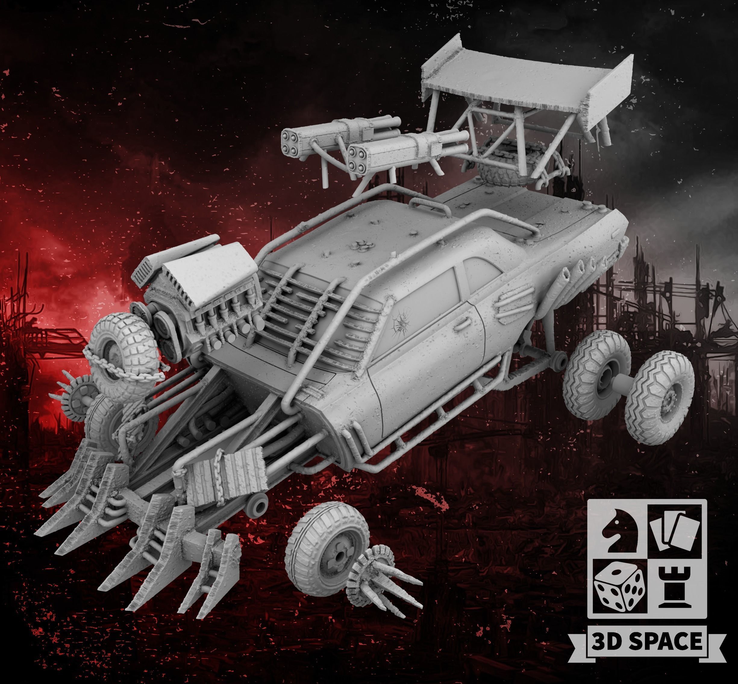 Mad car 2 3D print model_1