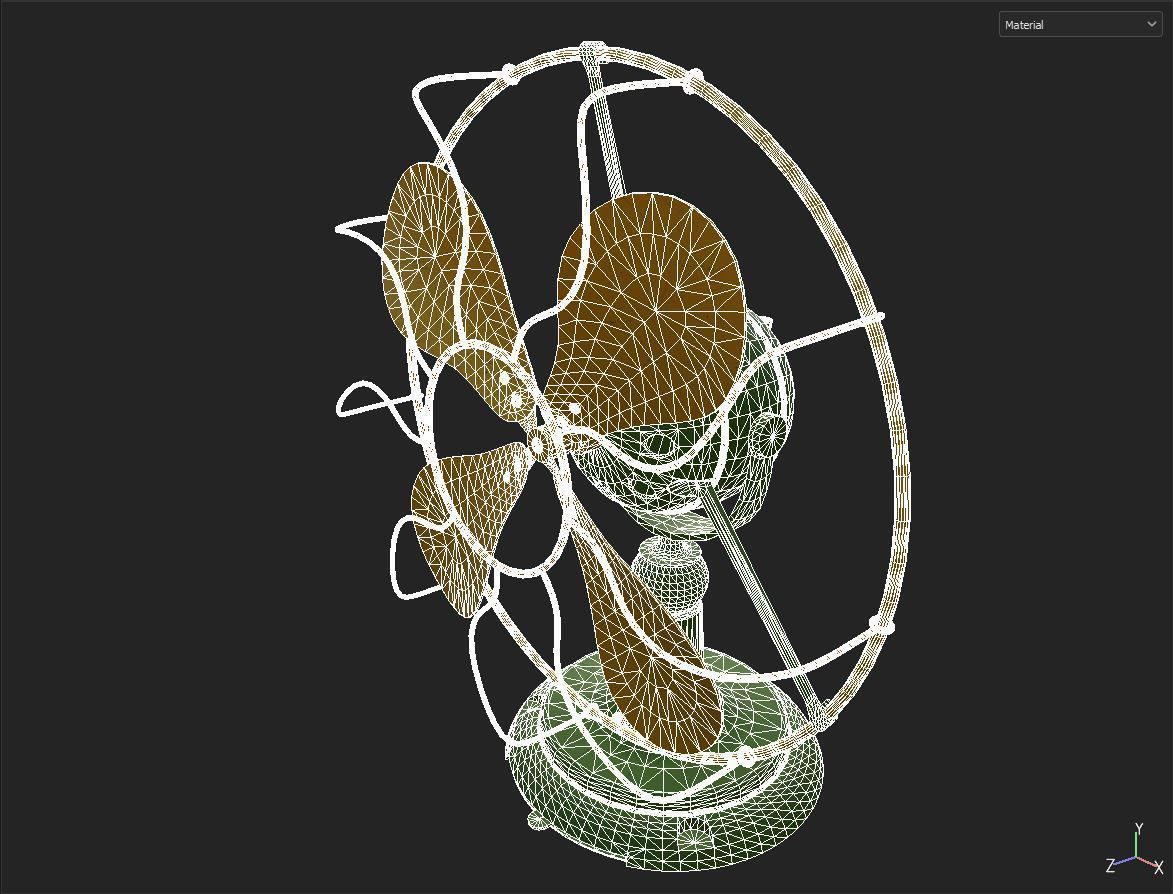 table fan 3D model_6