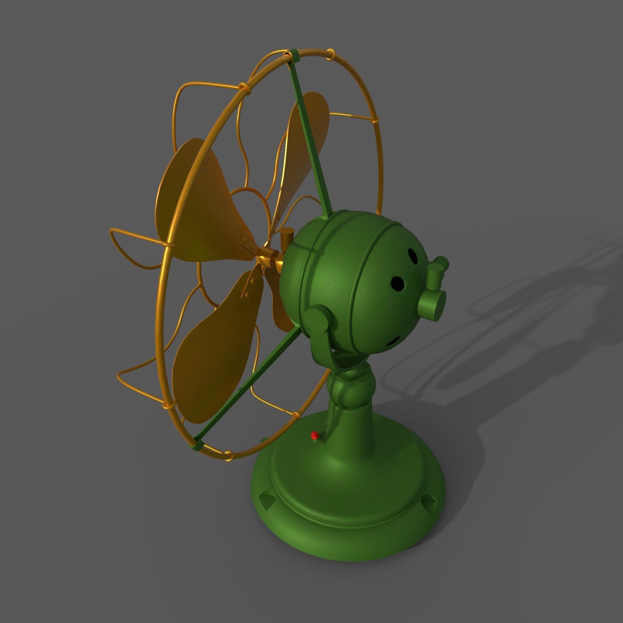 table fan 3D model_2
