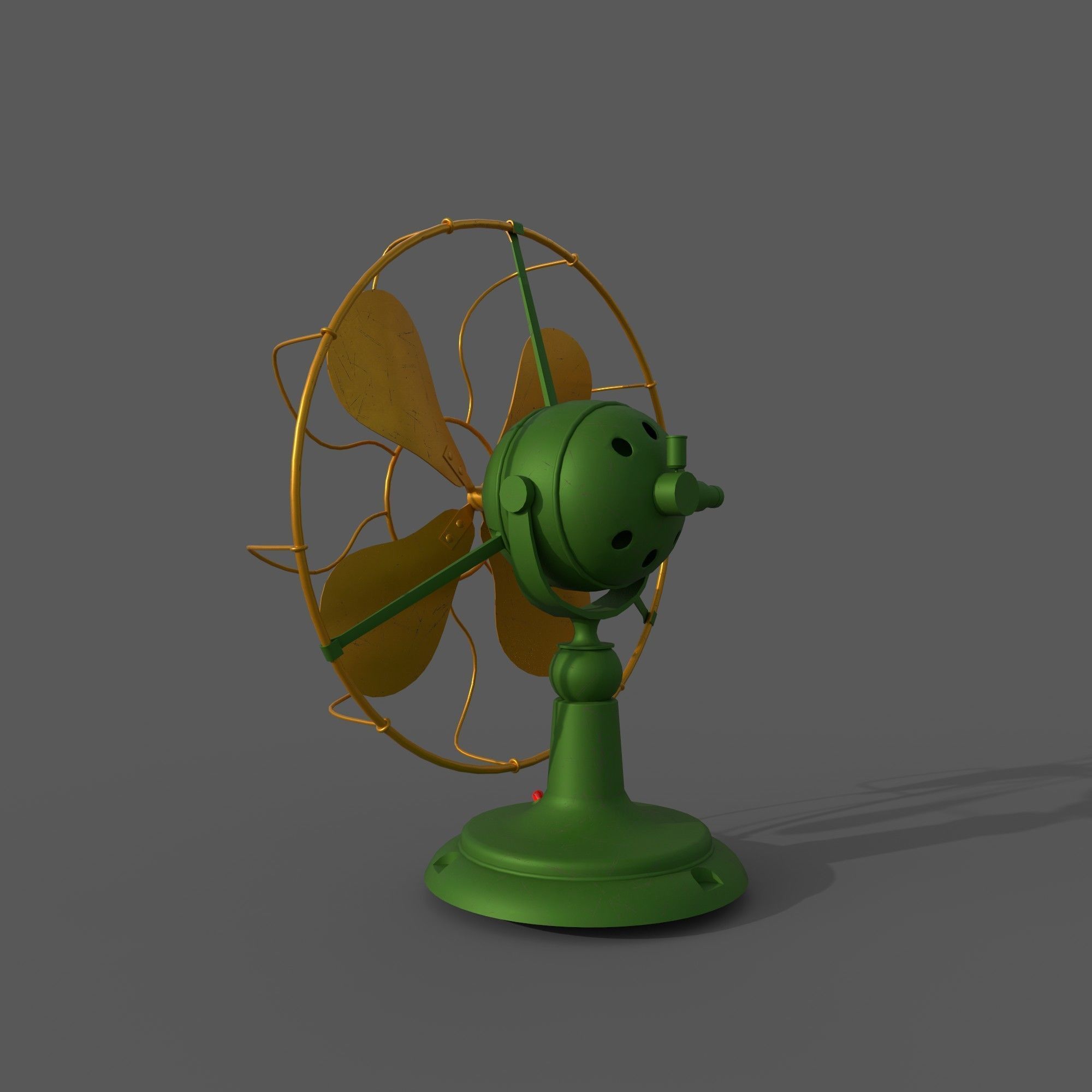 table fan 3D model_3