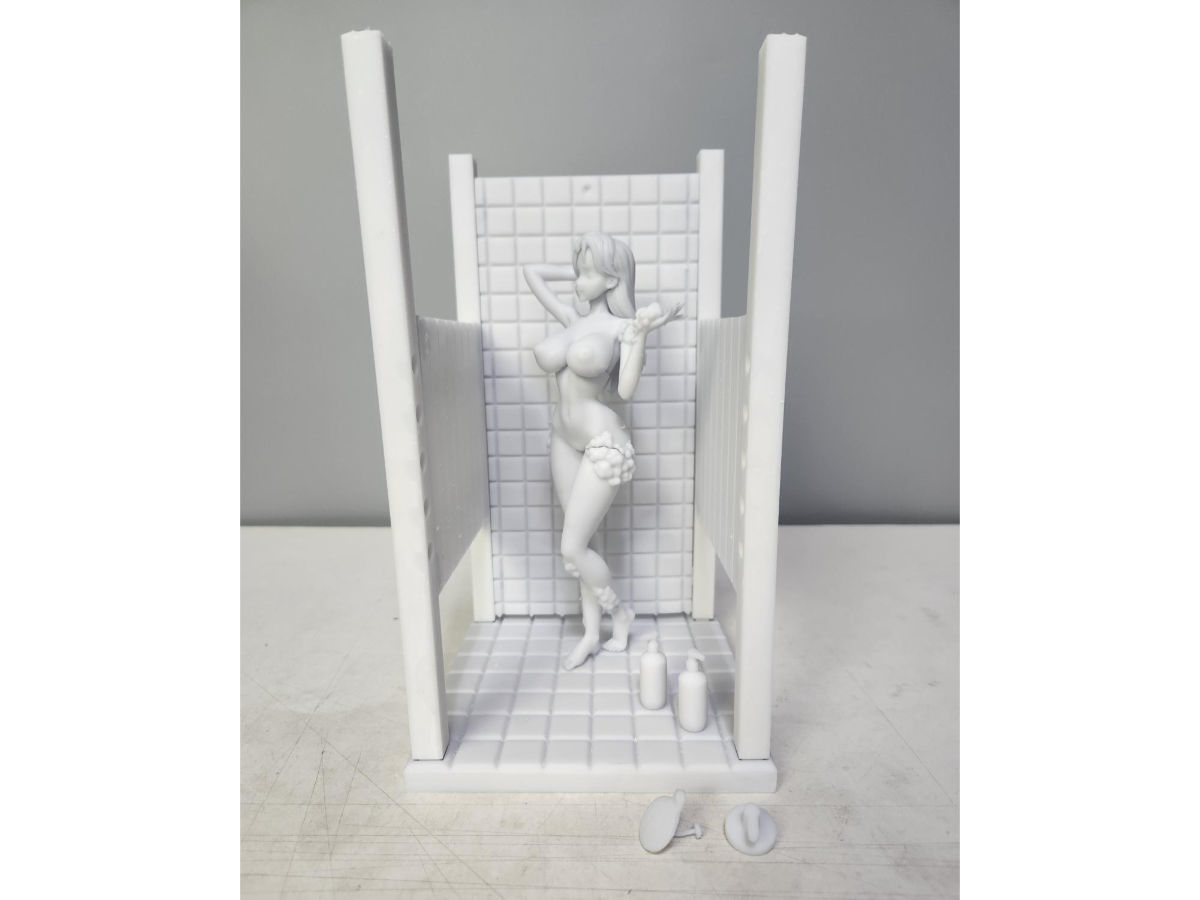 onepice nami shower booth 3D print model_12