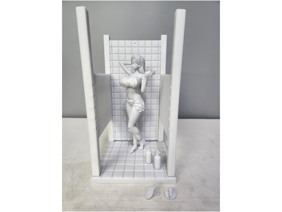 onepice nami shower booth 3D print model_14