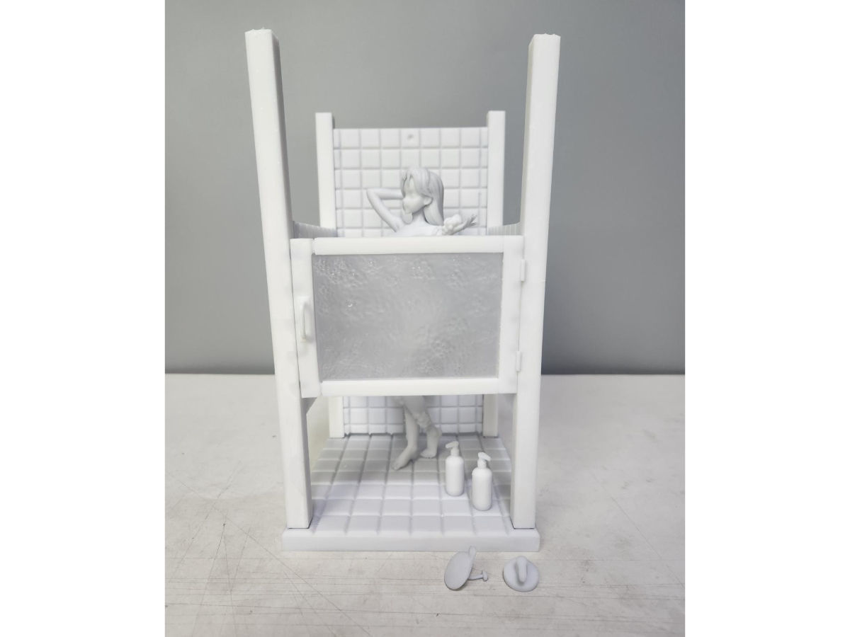 onepice nami shower booth 3D print model_11