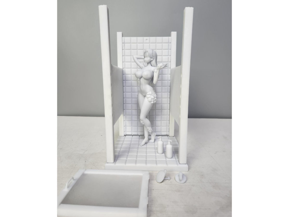 onepice nami shower booth 3D print model_13